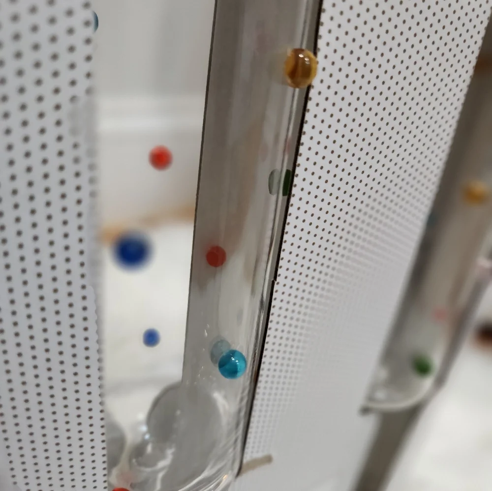 🥂  Cupcakes Cashmere clear multicolor Dotted Set of 2 flute  glasses 🥂 - Picture 5 of 5